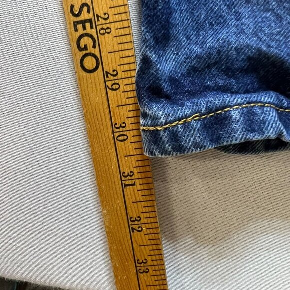 Levi's 505 Men's Regular Fit Straight Jeans Stretch Denim Sz 38x32 Blue Mid Wash - Picture 8 of 10